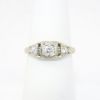 Picture of Antique Art Deco 18k White Gold Filigree & Diamond Engagement Ring