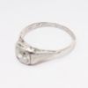 Picture of Antique Early Art Deco Etched 14k White Gold & Old European Cut Diamond Solitaire Ring