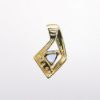 Picture of 14k Yellow & Trilliant Cut Tanzanite Slide Pendant with Diamond Accents