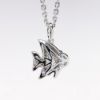 Picture of 14k White Gold, Sapphire, Diamond & Ruby Angelfish Pendant