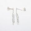 Picture of 18k White Gold & 'Floating' Diamonds Dangle Earrings