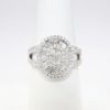 Picture of 18k White Gold & Diamond Oval Cluster Ring by Oliva 