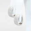 Picture of Confetti Collection 14k White Gold & Diamond Small Hoop Earrings