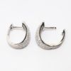 Picture of Confetti Collection 14k White Gold & Diamond Small Hoop Earrings