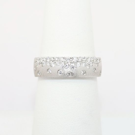 Picture of Confetti Collection 14k White Gold & Diamond Ring