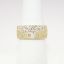Picture of Confetti Collection Brushed 14k Yellow Gold & Diamond Ring