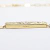 Picture of Confetti Collection 14k Yellow Gold & Diamond Bar Pendant Necklace