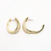 Picture of Confetti Collection 14k Yellow Gold & Diamond Hoop Earrings