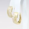 Picture of Confetti Collection 14k Yellow Gold & Diamond Hoop Earrings