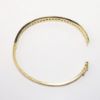 Picture of Confetti Collection 14k Yellow Gold & Diamond Hinged Bangle Bracelet