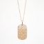 Picture of Confetti Collection 14k Rose Gold & Diamond Dog Tag Style Necklace