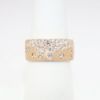 Picture of Confetti Collection Brushed 14k Rose Gold & Diamond Ring