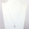 Picture of 18k White Gold & Pavé Set Diamond Circle Pendant Necklace by Oliva