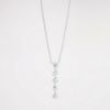 Picture of 18k White Gold & Floating Diamond Pendant Necklace 