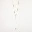 Picture of 18k Yellow Gold & Floating Diamond Lariat Necklace