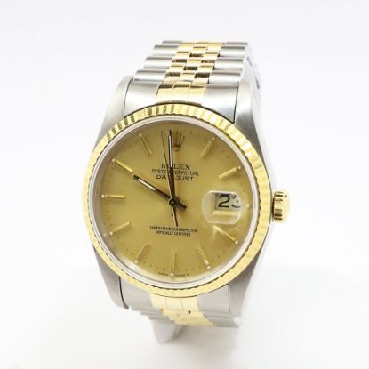 Picture of Rolex Datejust Oyster Watch in Yellow Gold & Stainless Steel