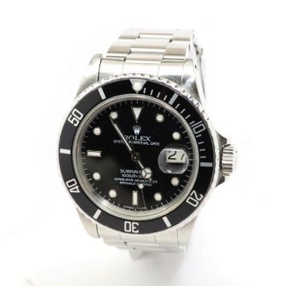 Picture of Rolex Submariner Watch in Stainless Steel with a Black Face 