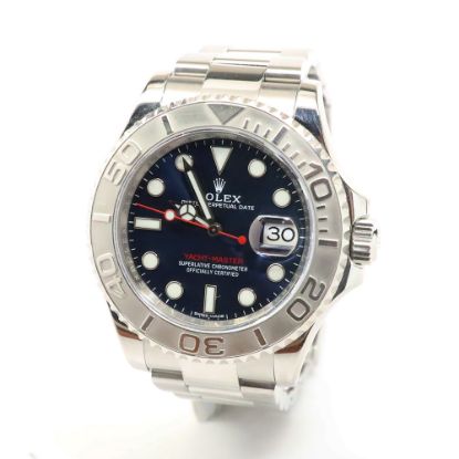 Picture of Rolex Yacht-Master 40mm Watch in Stainless Steel with Platinum Bezel