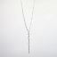 Picture of 18k White Gold & Cascading 'Floating' Diamonds Lariat Necklace