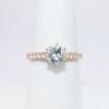 Picture of 14k Rose Gold & Round Brilliant Cut Diamond Engagement Ring