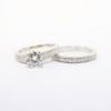 Picture of White Gold & Round Brilliant Cut Diamond Bridal Ring Set