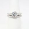 Picture of White Gold & Round Brilliant Cut Diamond Bridal Ring Set