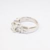 Picture of 14k White Gold & Square Cut Diamond Ring with Marquise & Baguette Cut Accents