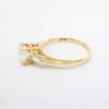 Picture of 14k Yellow Gold & Round Brilliant Cut Diamond Ring with Baguette Cut accents