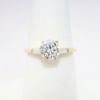 Picture of 14k Yellow Gold & Round Brilliant Cut Diamond Ring with Baguette Cut accents