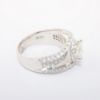 Picture of 18k White Gold & GIA Certified Round Brilliant Cut Diamond Ring with Diamond Accented Band