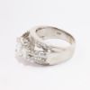 Picture of 14k White Gold Emerald Cut & Baguette Cut Diamond Ring