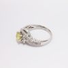 Picture of 14k White Gold & Fancy Intense Yellow Diamond Ring with Colorless Diamond Accents