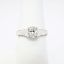 Picture of 18k White Gold & Oval Brilliant Cut Diamond Ring with Side Mounted Diamond Accents