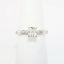Picture of 14k White Gold & GIA Certified Cushion Cut Diamond Solitaire Ring with Pavé Set Band