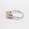 Picture of 14k Rose & White Gold GIA Certified Round Brilliant Cut Diamond Halo Ring