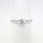 Picture of 14k White Gold & Round Brilliant Cut Diamond Ring with Channel Set Band