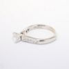 Picture of 14k White Gold & Round Brilliant Cut Diamond Ring with Channel Set Band