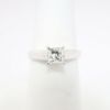 Picture of 14k White Gold & Square Brilliant Cut Diamond Solitaire Engagement Ring