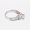 Picture of 18k White Gold & Round Brilliant Cut Diamond Ring with Diamond Accented Band