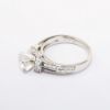 Picture of 18k White Gold & Round Brilliant Cut Diamond Ring with Diamond Accented Band