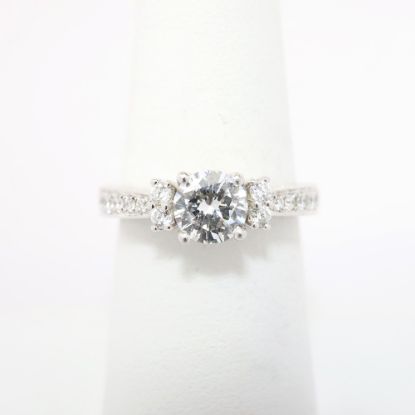 Picture of Vintage Inspired 14k White Gold & Round Brilliant Diamond Solitaire Ring