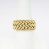 Picture of 14k Yellow Gold Textured Woven Men's Wedding Band