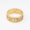 Picture of 14k Yellow Gold Band Ring with Yin Yang Symbols