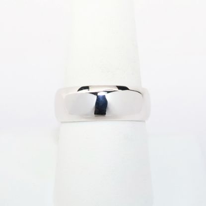 Picture of Men's 14k White Gold Traditional Wedding Band Ring