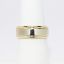 Picture of 14k Yellow Gold Wedding Band with White Gold Accent 