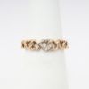 Picture of 10 Rose Gold & Diamond Hearts Wedding Band