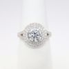 Picture of 14k White Gold & Round Brilliant Cut Diamond Halo Ring