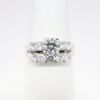 Picture of 14k White Gold Round Brilliant Cut Diamond Bridal Ring Set