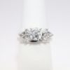 Picture of 14k White Gold & IGI Certified Round Brilliant Cut Diamond Solitaire Bridal Ring Set