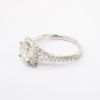 Picture of 14k White Gold & Round Brilliant Cut Diamond Ring with Squared Halo